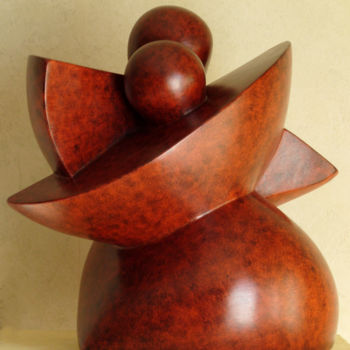 Sculpture intitulée "VALSE" par Denis Queyerats, Œuvre d'art originale, Terre cuite