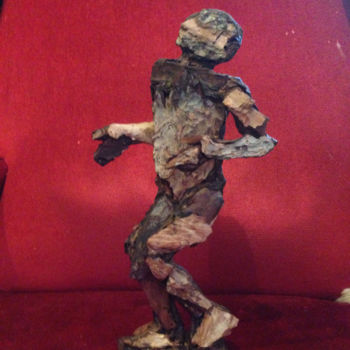 Sculpture titled "Vaslav Nijinsky" by Christian Comte, Original Artwork, Wood