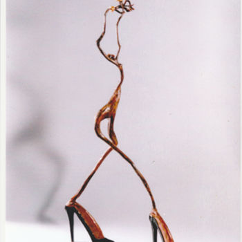 Sculpture intitulée "La Danseuse" par Christian Comte, Œuvre d'art originale, Bois
