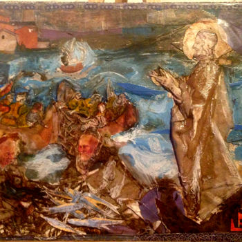 Peinture intitulée "La pêche miraculeuse" par Christian Comte, Œuvre d'art originale