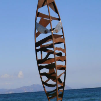 Sculpture titled "2016.03" by Pascal Hulot, Original Artwork, Metals