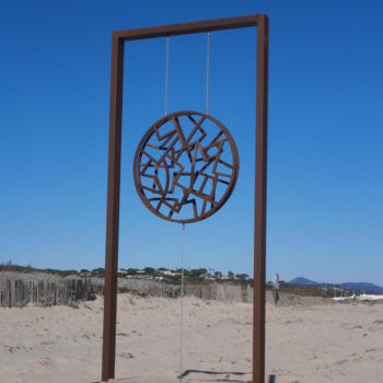 Sculpture titled "2015.01" by Pascal Hulot, Original Artwork, Metals