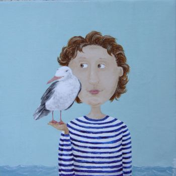 Картина под названием ""Морячок"" - Екатерина Шадрина, Подлинное произведение искусства, Акрил