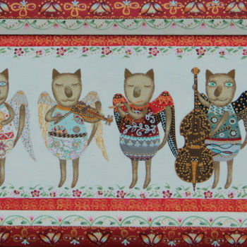 Картина под названием ""Праздник"" - Екатерина Шадрина, Подлинное произведение искусства, Акрил