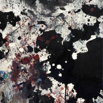 Pittura intitolato "astratto nero" da Silvia Conflitto, Opera d'arte originale, Olio