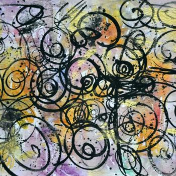 Pittura intitolato "Aspirali  acquarell…" da Silvia Conflitto, Opera d'arte originale, Acrilico