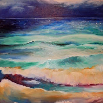 Painting titled "Prima della tempesta" by Silvia Conflitto, Original Artwork, Oil