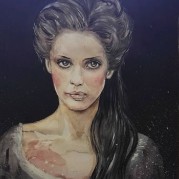 Pittura intitolato "Eleonora" da Silvia Conflitto, Opera d'arte originale, Acquarello