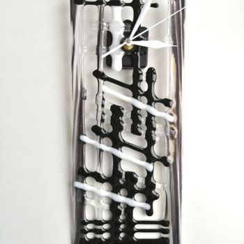 Diseño titulada "Clock Black and whi…" por Anna Smilyanskaya, Obra de arte original, Accesorios