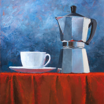 Painting titled "Moka" by Artsmileball, Original Artwork, Oil