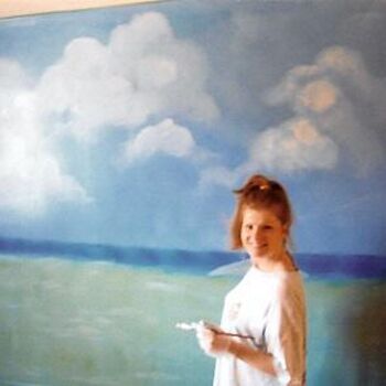 Pittura intitolato "during the tropical…" da Debra Mackay, Opera d'arte originale