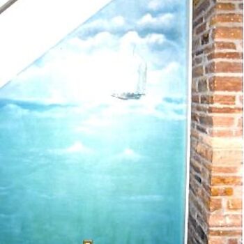 Pittura intitolato "seascape" da Debra Mackay, Opera d'arte originale