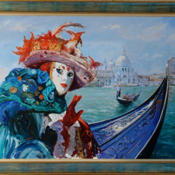 Pittura intitolato "Ciao" da Sefedin Stafa, Opera d'arte originale, Olio
