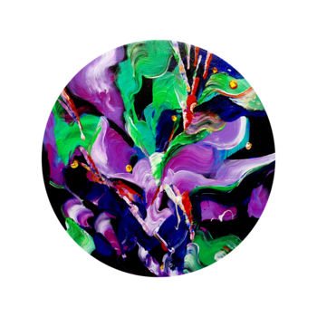 제목이 "Japanese iris"인 미술작품 Maksym Rybalko로, 원작, 아크릴