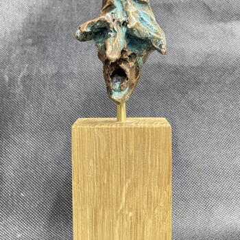 Skulptur mit dem Titel "homoanonymus_bronze…" von Artur Majka, Original-Kunstwerk, Bronze