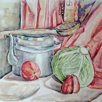 Peinture intitulée "Watercolor still li…" par Artur Minasyan, Œuvre d'art originale, Aquarelle