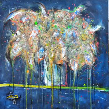 Pittura intitolato "Meadow Flowers" da Arturas Jonikas, Opera d'arte originale, Acrilico