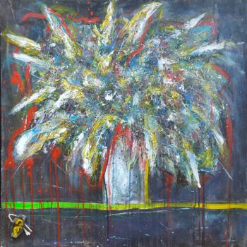 Картина под названием "Paradise of Butterf…" - Arturas Jonikas, Подлинное произведение искусства, Акрил