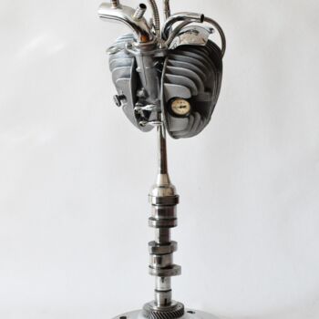 Sculpture titled "MUTATION" by Artūras Tamašauskas, Original Artwork, Stainless Steel