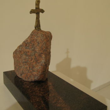 Sculptuur getiteld "House of Prayer" door Artūras Žilinskas, Origineel Kunstwerk, Metalen