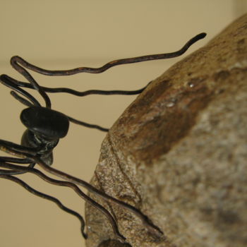 Scultura intitolato "Ant" da Artūras Žilinskas, Opera d'arte originale, Metalli