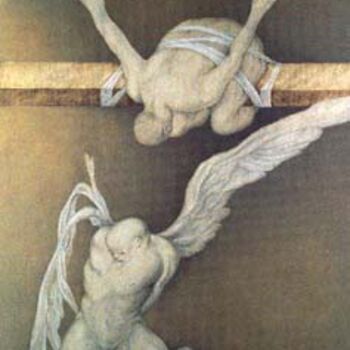Pittura intitolato "Eterno presente" da Arturo Santillo, Opera d'arte originale