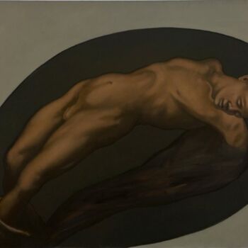 Pittura intitolato "Nascita di Adamo" da Arturo Santillo, Opera d'arte originale