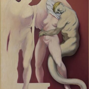 Pittura intitolato "Non siamo angeli" da Arturo Santillo, Opera d'arte originale