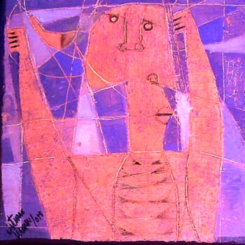 Картина под названием "HOMBRES DE ARCILLA" - Arturo Morin, Подлинное произведение искусства, Акрил