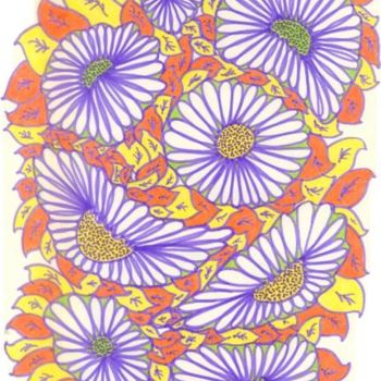 Drawing titled "Flower_1" by Artjulia Klymenko, Original Artwork, Other