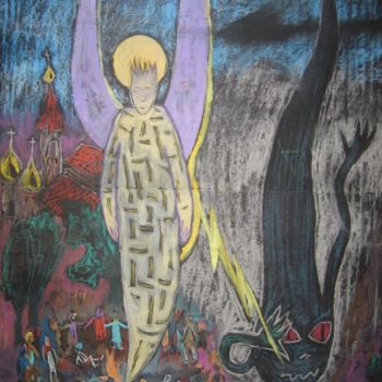 Картина под названием "Ritual actions" - Artjulia Klymenko, Подлинное произведение искусства, Гуашь