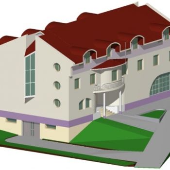 Grafika cyfrowa / sztuka generowana cyfrowo zatytułowany „Mini-hotel” autorstwa Herta, Oryginalna praca, Architektura