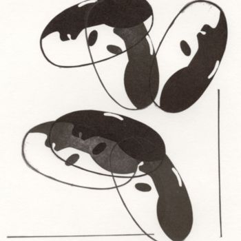 Zeichnungen mit dem Titel "Composition of beans" von Herta, Original-Kunstwerk, Andere