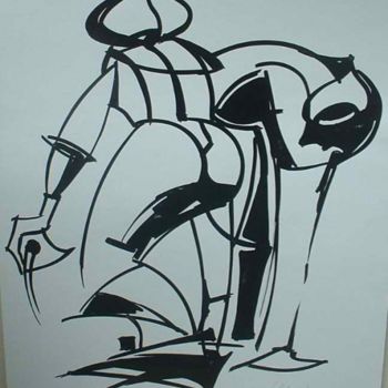 Drawing titled "Duet" by Herta, Original Artwork, Other