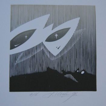Drawing titled "Mask" by Herta, Original Artwork, Other