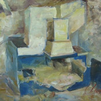 Painting titled "Peasant stove" by Herta, Original Artwork, Other