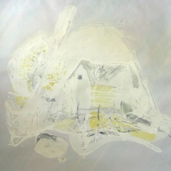 Картина под названием "House white" - Herta, Подлинное произведение искусства, Другой