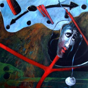 Malerei mit dem Titel "vyapti LX Les passe…" von Artvrai, Original-Kunstwerk, Öl