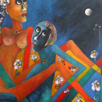 Painting titled "Vyâpti LXXIV  Kama…" by Artvrai, Original Artwork, Oil