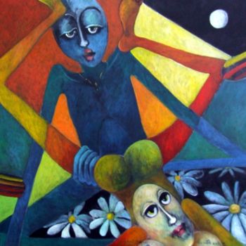 Painting titled "Vyâpti LXXVI  Kama…" by Artvrai, Original Artwork, Oil