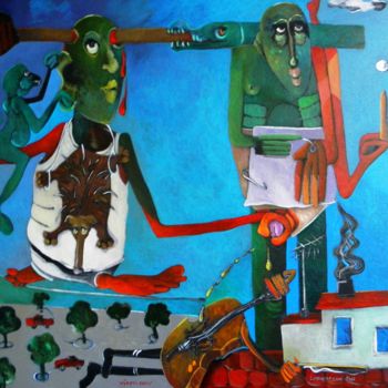 Peinture intitulée "Vyapti CXLV - EPO à…" par Artvrai, Œuvre d'art originale, Huile