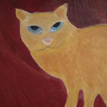 Pintura intitulada "Cat eyes' : Ginger" por Coreta Odje, Obras de arte originais