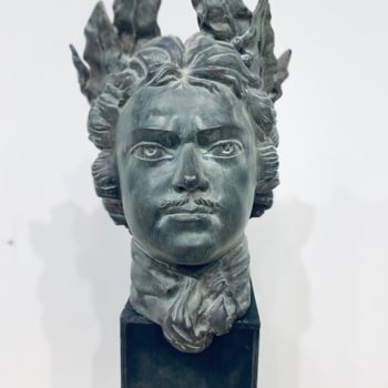 Skulptur mit dem Titel "Пётр 1. Портрет" von Arutiun Akobyan, Original-Kunstwerk, Gips