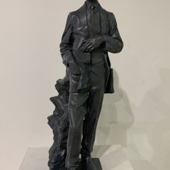 Скульптура под названием "Сергей Рахманинов" - Arutiun Akobyan, Подлинное произведение искусства, Гипс