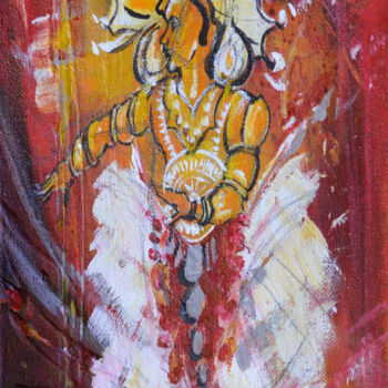 Ζωγραφική με τίτλο "Kaleidoscope of Col…" από Aryawansa Kumarasinghe, Αυθεντικά έργα τέχνης, Ακρυλικό Τοποθετήθηκε στο Ξύλιν…