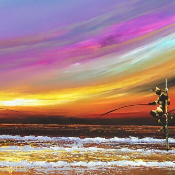 Peinture intitulée "Serenade of the Sky" par Aryawansa Kumarasinghe, Œuvre d'art originale, Acrylique Monté sur Châssis en b…