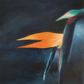 绘画 标题为“Oiseaux du paradis” 由Arzu Çevikalp, 原创艺术品, 丙烯