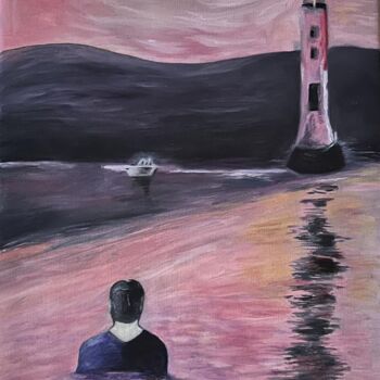 绘画 标题为“Pink Peace” 由Arzu Çevikalp, 原创艺术品, 油