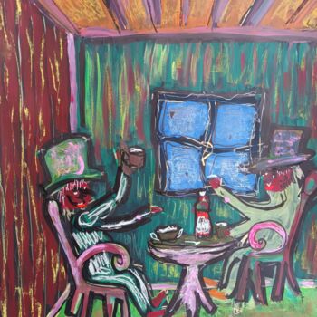 Painting titled "Prosit copain !!! b…" by As, Original Artwork, Acrylic