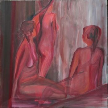 Malarstwo zatytułowany „In het badhuis” autorstwa Ria V An Calcar, Oryginalna praca